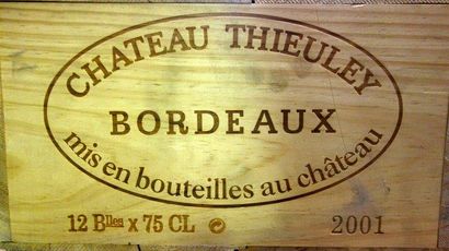 12 Bouteilles Château THIEULEY 2001 Blanc...