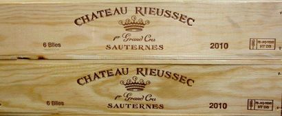 12 Bouteilles Château RIEUSSEC 2010 - Sauternes...