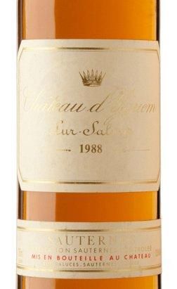 12 Bouteilles Château YQUEM 1988 - Sauternes...