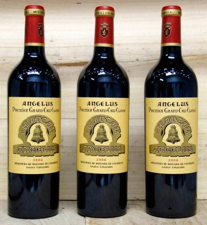 3 Bouteilles Château ANGELUS 2006 - Sain...