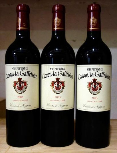 3 Bouteilles Château CANON LA GAFFELIERE...