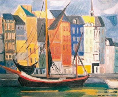 Antoine CHARTRES (1903-1968)
Voilier au port...