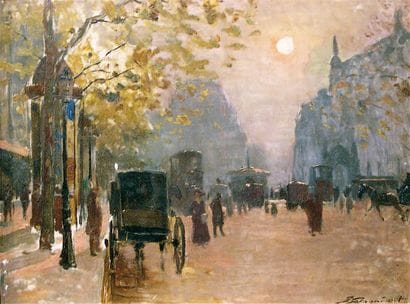 Emile CAGNIART (1851-1911)
Boulevard Haussmann...