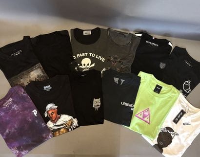 Lot de T-shirts de différentes marques dont...