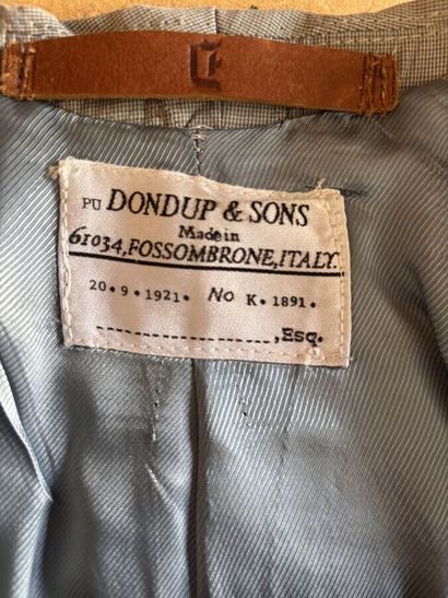 DONDUP & SONS
Gilet de costume gris en coton,...