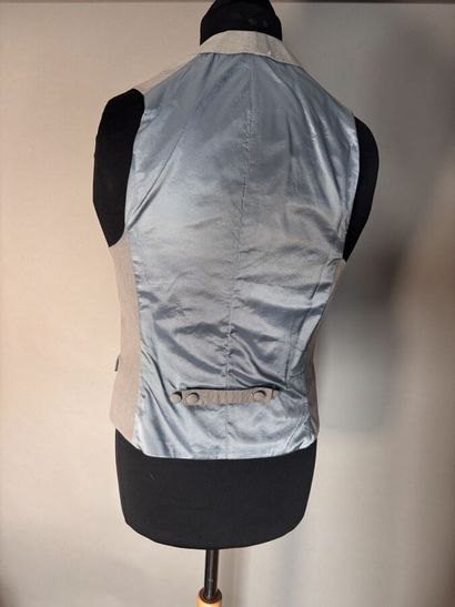 DONDUP & SONS
Gilet de costume gris en coton,...