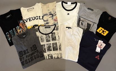 Lot de T-shirts de différentes marques dont...