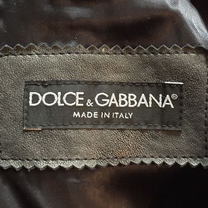 DOLCE & GABBANA
Veste en cuir d'agneau gris...