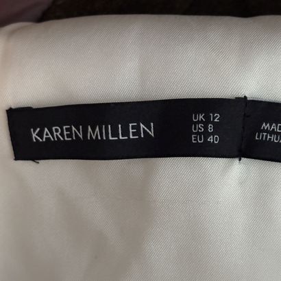 KAREN MILLEN - Robe longue blanche sans manche...