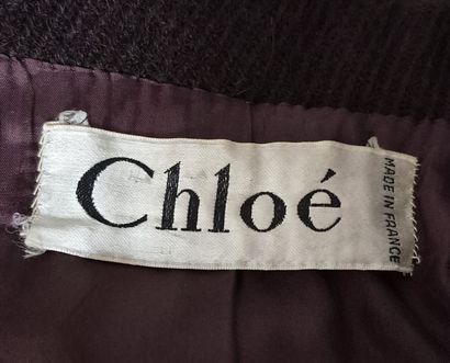 CHLOE
Manteau long en laine marron, large...