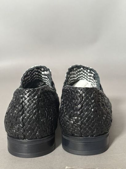 DOLCE & GABBANA
Mocassins en cuir tressé...