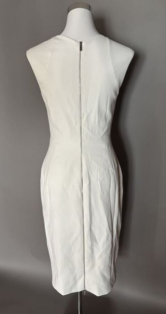 KAREN MILLEN - Robe longue blanche sans manche...