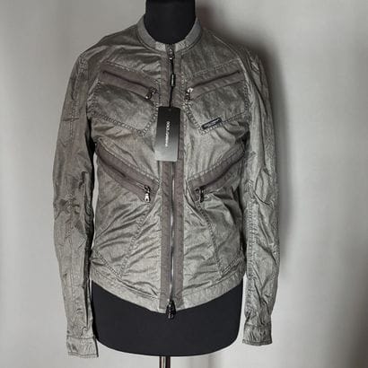DOLCE & GABANNA - Veste en polyester gris....