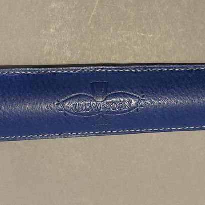 J.M. WESTON - Chausse-pied en cuir bleu dans...