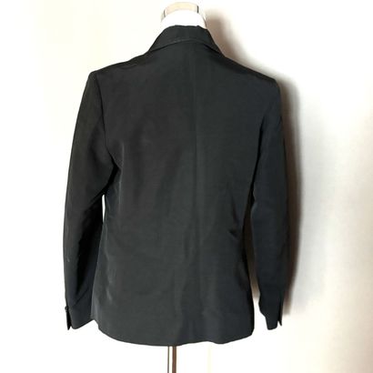 CELINE - Veste noire, col cranté, un bouton,...