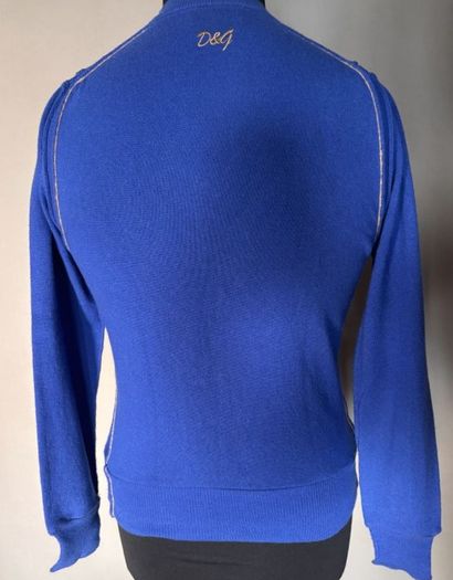 DOLCE & GABBANA
Pull en cachemire bleu à...