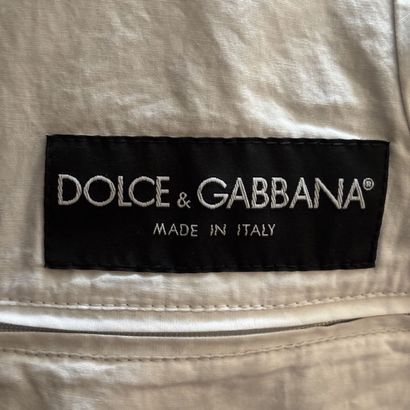 DOLCE & GABANNA - Veste en polyester gris....