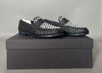 DOLCE & GABBANA
Mocassins en cuir tressé...