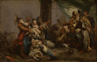 Ecole FLAMANDE du XVIIème siècle
Massacre...