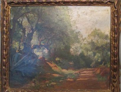 Hippolyte DUBOIS (1827-1909)
Sous-bois Huile...