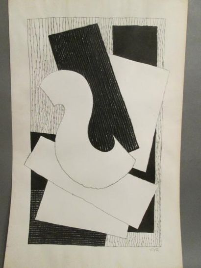 Antoine DE ROUX (1901-1986)
Composition encre...
