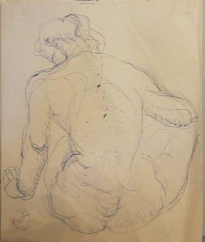 Eugène-Henri DULER (1902-1981)
Nu de dos...