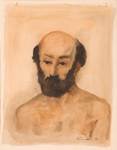 Léon ZACK (1892-1980)
Buste d'homme barbu...