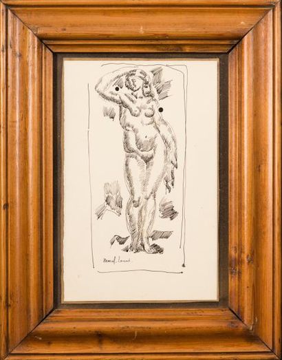 Marcel LENOIR (1872-1931)
Nu de femme - encre...