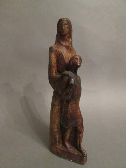 Jan MARTEL (1896-1966)
Femme et enfant Plâtre...