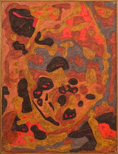 Roland WEBER (1932-1988)
Composition abstraite...