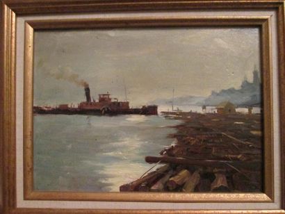 Ecole Russe du XXème siècle
Fleuve Huile...