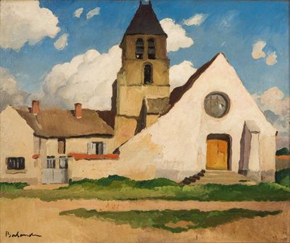 Gaston BALANDE (1880-1971)
Eglise Huile sur...