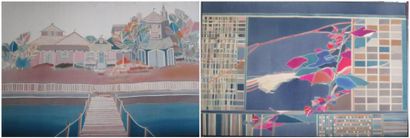 GONA
Palm Beach Fenêtre de nuit Deux peintures...