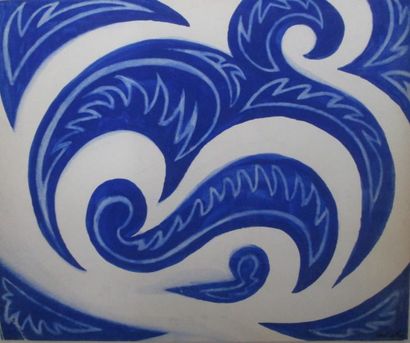 Antoine DE ROUX (1901-1986)
Composition bleue...