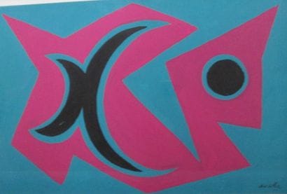 Antoine DE ROUX (1901-1986)
Composition Gouache...