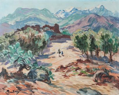 Henri PONTOY (1888-1968)
Vue de L' Atlas...