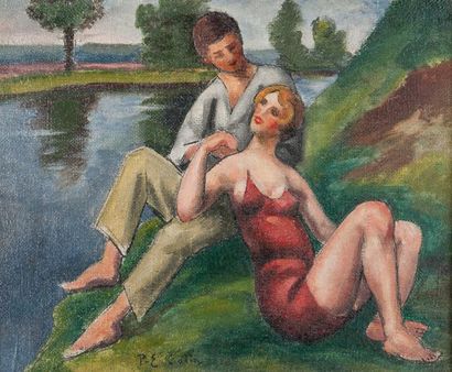 Paul COLIN (1892-1985)
Le couple au bord...