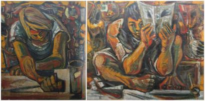 HIROSHI AOYAMA
Portrait d'un lecteur; personnage...