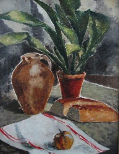 ECOLE FRANçAISE VERS 1950
Nature morte Huile...