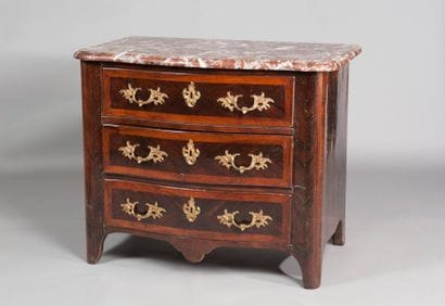 Commode en placage d'amarante et bois de...