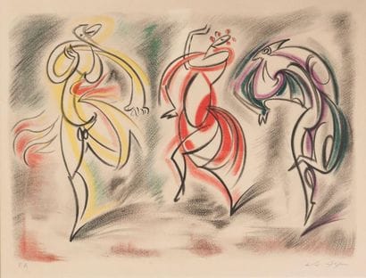 André MASSON (1896-1987)
Les danseuses Lithographie...