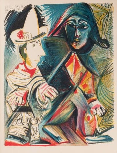 D'aprés Pablo Picasso (1881-1973)
Clown Sérigraphie...