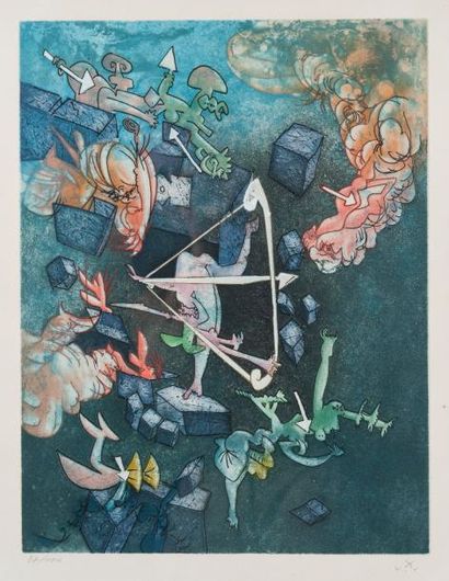 ROBERTO MATTA (1911-2002)
Composition surréaliste...