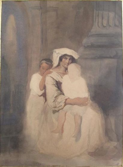 Théodore VALERIO (1819-1879)
Italienne entourée...
