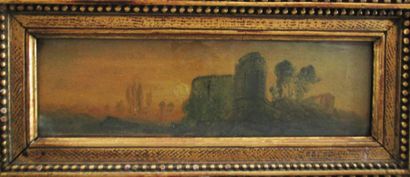 École Française du XIXe siècle
Paysage fantastique...
