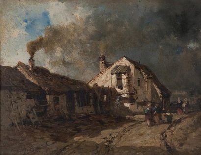 Eugène CICERI (1813-1890)
Famille devant...