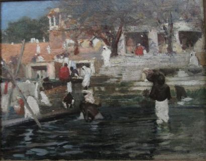 ÉCOLE ANGLAISE de la fin du XIXe siècle
Inde,...