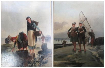 P. LEROUX (XIXe siècle)
Les ramasseuses de...