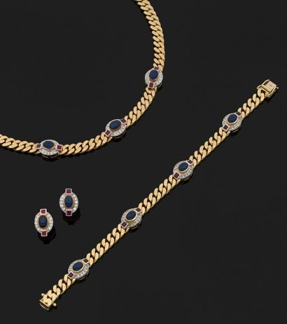 BUCHERER
PARURE en or jaune 18k (750 millièmes)...