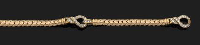 BRACELET articulé en or jaune 18k (750 millièmes)...